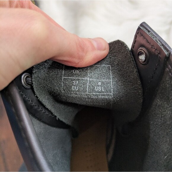 DR. MARTENS 1460 Shiny Smooth Black Leather Womens Boots size 6 - Picture 13 of 14